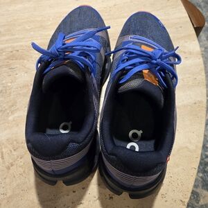 On Running Womens Navy and Orange Athletic Shoes